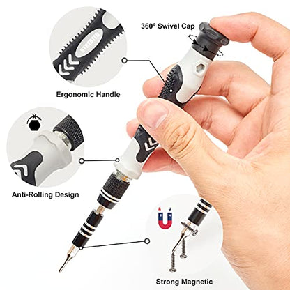 STREBITO Precision Screwdriver Set 124-Piece Electronics Tool Kit - color: Grey