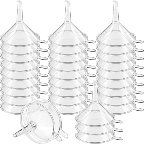 Hoolerry 100 Pcs Small Funnels for Filling Small Bottle Mini Funnel, 2.16''