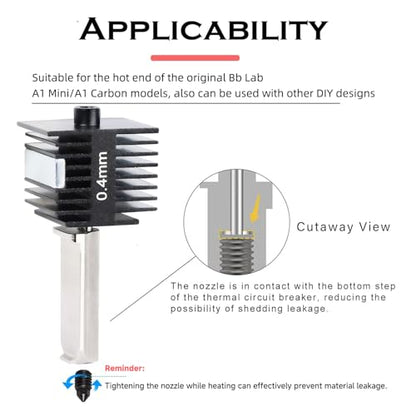 Hotend A1 Mini/A1 Assembly with Standby Nozzles - size: A1 Serial