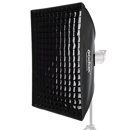 Godox 24"x 35" 60 x 90cm Honeycomb Grid Softbox Soft Box with Bowens Mount Compatible Studio Strobe Flash Light - color: FW60*90CM
