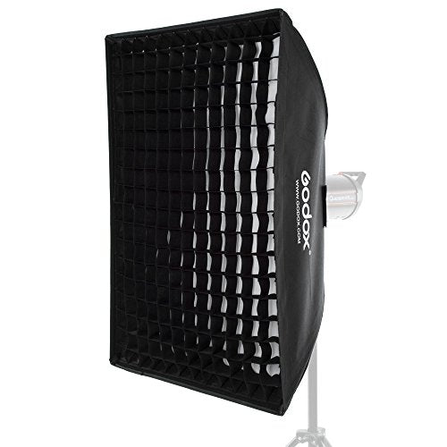Godox 24"x 35" 60 x 90cm Honeycomb Grid Softbox Soft Box with Bowens Mount Compatible Studio Strobe Flash Light - color: FW60*90CM