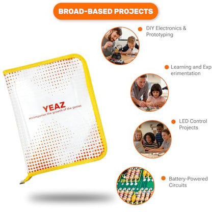 YEAZ 1300pcs Resistor Kit, 1/4W Carbon Film Resistors Assortment Kit