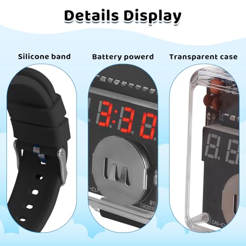 PEMENOL DIY Digital Watch Soldering Kit for Beginners