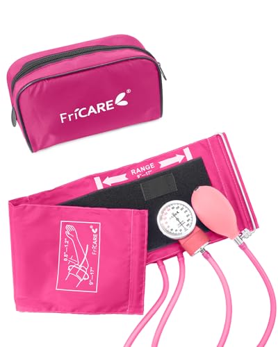 FriCARE Pink Manual Blood Pressure Cuff for Nurses/Nursing/Medical Students - color: Hot Pink