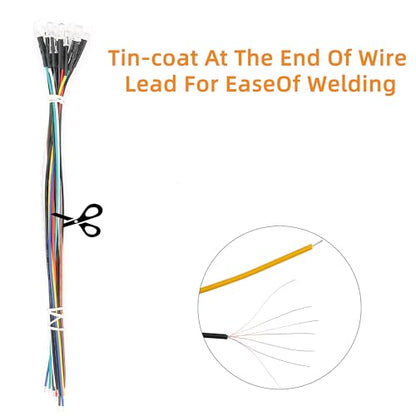 60pcs White Pre Wired Led Diode Lights 12v,5mm Led Light Emitting Diodes for DIY Scientific Experiment - color: White(60pcs)