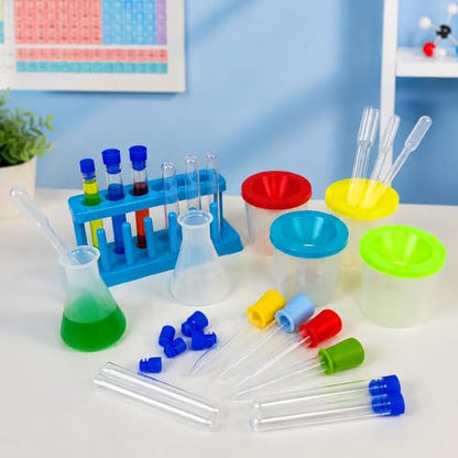 26PCS Science Lab Kit Plastic Lab Science Experiments and Test Tubes Set