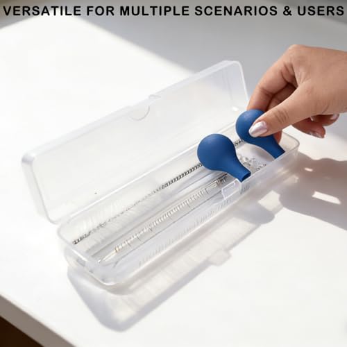 Artcome 4PCS 10ml Glass Graduated Dropper Kit with Brush & Storage Case - size: 4 pcs
