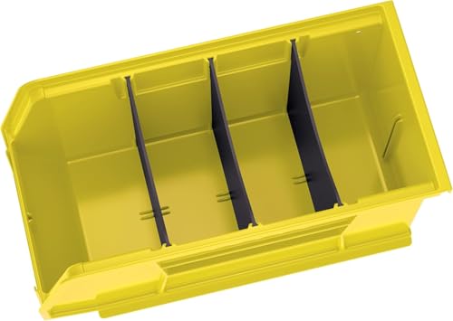 Akro-Mils 30230 AkroBins Plastic Storage Bins, 11"x5"x5", Yellow, 12-Pack - color: Yellow