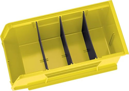 Akro-Mils 30230 AkroBins Plastic Storage Bins, 11"x5"x5", Yellow, 12-Pack - color: Yellow