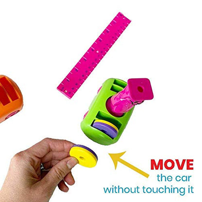 hand2mind Magnetic Science Kit for Kids 8-12, Kids Science Kit with Fact-Filled Guide, Make Magnets Float and Build a Compass, STEM Toys, 9 Science Experiments
