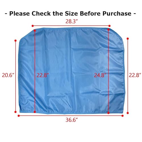 Microscope Dust Cover Compatible with 3.5X-180X, 3.5X-90X, SW-3T24Z - Lab lensmeter Instruments Accessories, ESD Material, 36.6"x28.3"x22.8" - color: Blue-36.6"x28.3"x22.8"