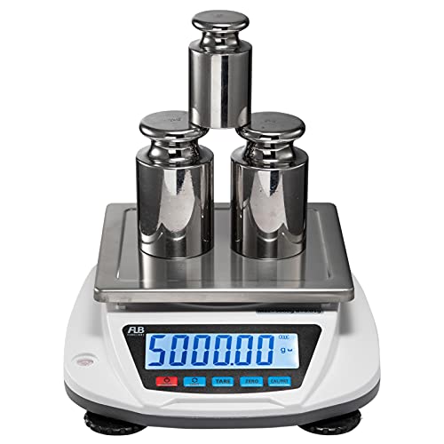 FLB Lab Scale 5000g 0.01g Digital Analytical Balance Top Loading Scale - style: 5000g x 0.01g With Calibration Weights