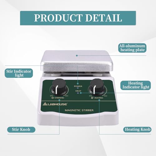 LHS-2 Magnetic Stirrer Hot Plate, 300°C/572°F, 2000RPM, 2L - size: C