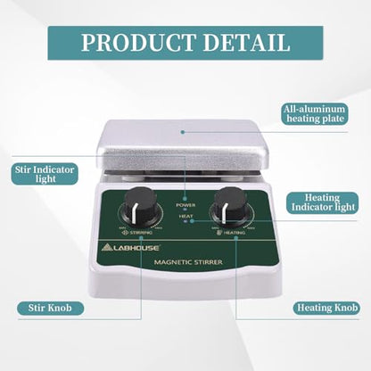 LHS-2 Magnetic Stirrer Hot Plate, 300°C/572°F, 2000RPM, 2L - size: C