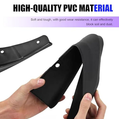 2 PCS Car Mud Flaps, Splash-Proof Mud Splash Guards Tire Protector, Front and Rear Mudguard Replacement, Universal for Most Sedans (Black #S) - color: Black #S