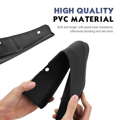 2 PCS Wheel Mud Flaps, PVC Front/Rear Side Tire Mud Guards, Universal Splash Guards Fender Accessories, for Most Cars, Trucks, SUVs (Black)