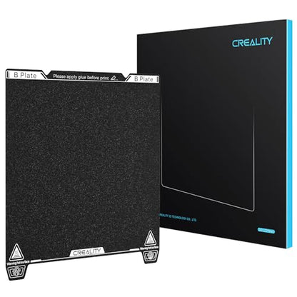Creality Official K1 Max Build Plate PEI Sheet, 315x310mm Textured Removable Flexible Spring Surface Excellent Heat Resistance Heated for K2 Pro/3 S1 Plus/K1 Max/Ender 3 V3 Plus(Without Magnetic Base) - color: PEI Frosted Black, size: K1 Max/Ender 3 V3 Pl