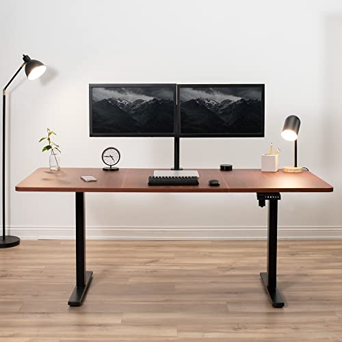 VIVO Dark Walnut 71 x 30 in Table Top, DESK-TOP72-30D - color: Dark Walnut