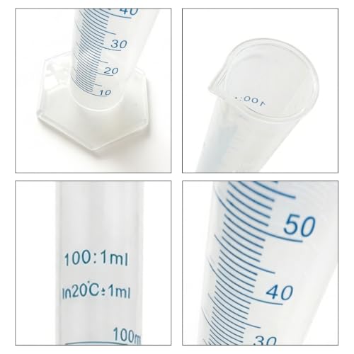 50ml Graduated Cylinder, Scientific Measuring Cup, 12 Pcs, Blue - size: 50ml-12P