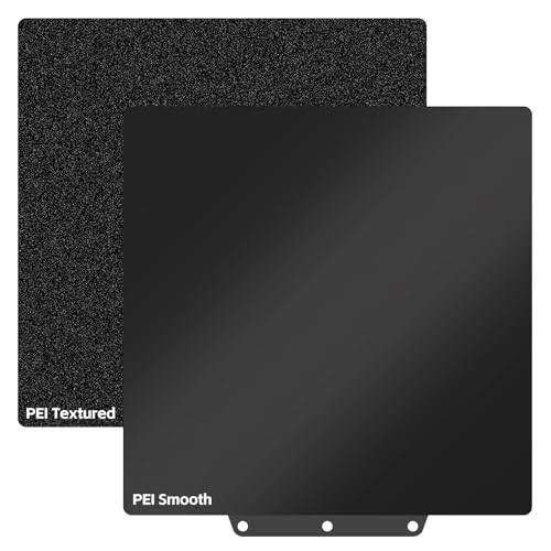 PEI Build Plate 235mm for Flashforge Adventurer 5M / AD5X,Double Sided Smooth/Textured PEI Sheet Flexible Spring Steel Printing Bed Compatible with Flashforge Adventurer 5M /5M Pro /AD5X 3D Printers - color: Double Sided Smooth&Textured, size: for Flashfo