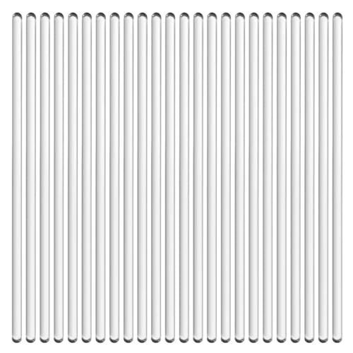 Glass Stirring Rod 12 Inch Length Stir Stick with Both Ends Round 24 pcs/pk