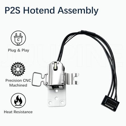 for Bambu Lab P2S Hotend Heating Assembly Kit,No Filament Jam, Ceramic Zirconia Heat Insulation Base, 2300°C Temp Resistant, Wear-Resistant P2S Hot End Heating Component for Bambu P2S 3D Printer - color: Upgrade for Bambu P2S