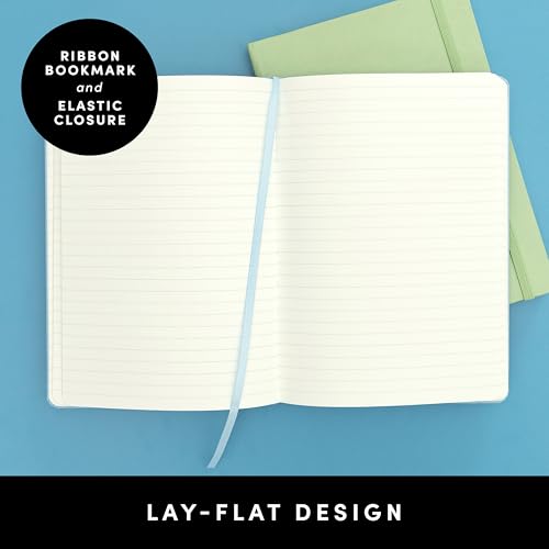 PAPERAGE Lined Journal Notebook, Hardcover Journal for Women & Men, 160 Pages, (5.6 in x 8 in), College Ruled Journaling Notebook for Work, School Supplies & Note Taking, (Lavender) - color: Lavender, style: A. Lined