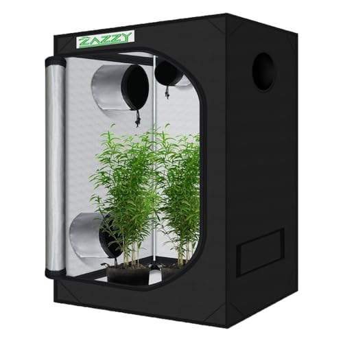 zazzy Hydroponic Grow Tent, 24"x36"x60" Reflective Mylar Grow Tent - size: 24"x36"x60"