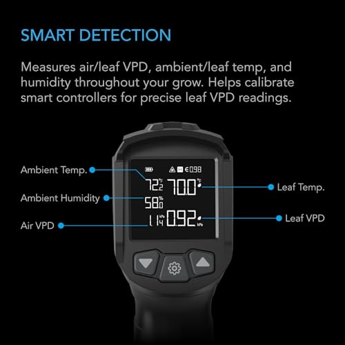 AC Infinity VPD Thermometer, Infrared Leaf VPD & Temperature Gun for Plants