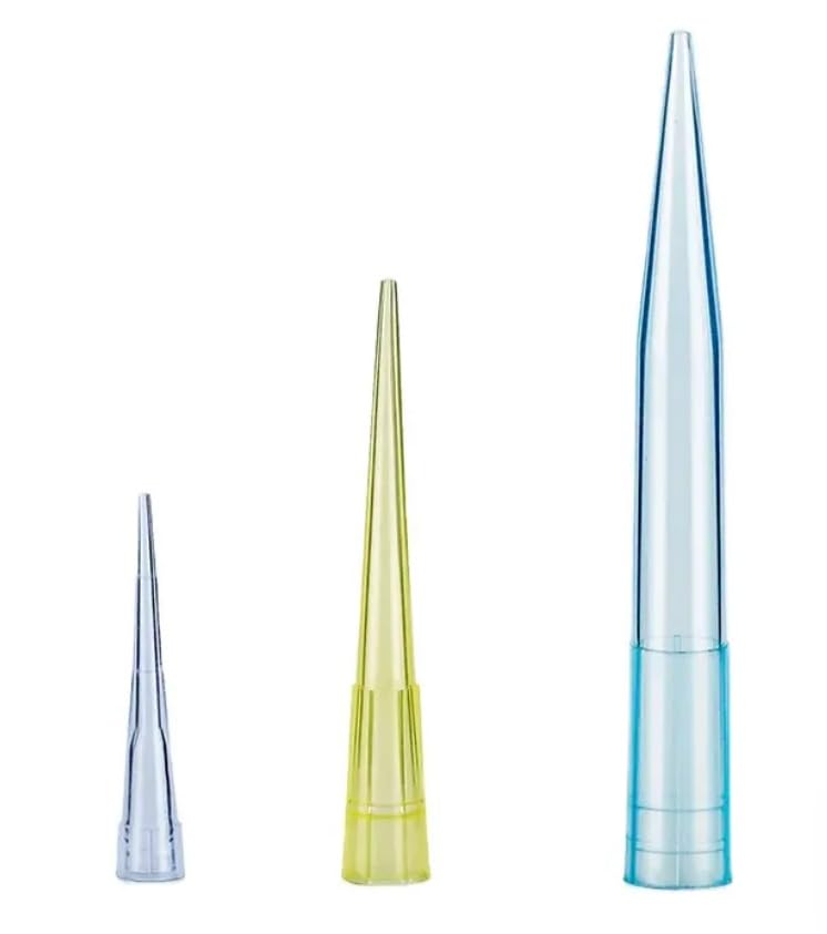 Laboratory Universal Pipette Tips Set with Racks: 10 μl, 200 μl and 1000 μl