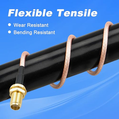 SMA Female to TS9 Male 90 Degree RG316 Cable 19.68in - size: SMA Female to TS9 Male 90 Degree Cable