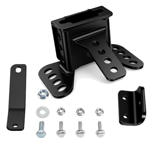 Motorcycle Driver Backrest Mounting Hardware Kit Compatible with Harley Touring 2009-2025, Adjustable Seat Backrest Bracket Base with Bolts, Black, Fit Road Glide Street Glide Electra Glide Road King