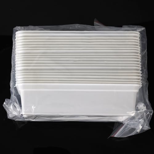 stonylab Reagent Reservoir, 100 ml Polystyrene (PS) Plastic Sample Reservoirs with Graduated Markings, 20 pcs, Laboratory Pipettor Accessories, Disposable Liquid Handling Boat - size: 100 ml