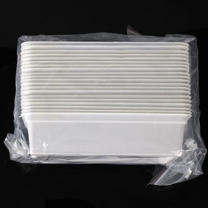 stonylab Reagent Reservoir, 100 ml Polystyrene (PS) Plastic Sample Reservoirs with Graduated Markings, 20 pcs, Laboratory Pipettor Accessories, Disposable Liquid Handling Boat - size: 100 ml