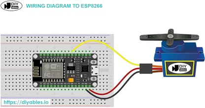 Servo Motor SG90 180 Degree for Arduino, ESP32, ESP8266, Raspberry Pi, 2 Pieces