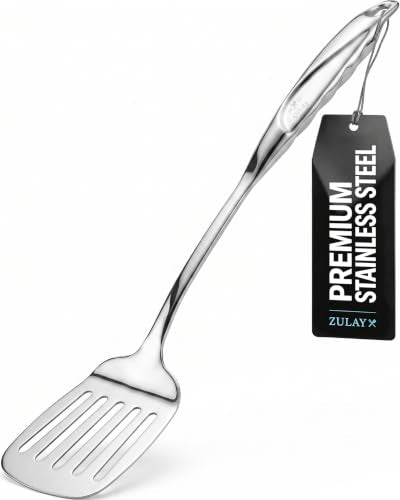 Zulay Kitchen Stainless Steel Slotted Spatula Turner - size: Slotted Turner