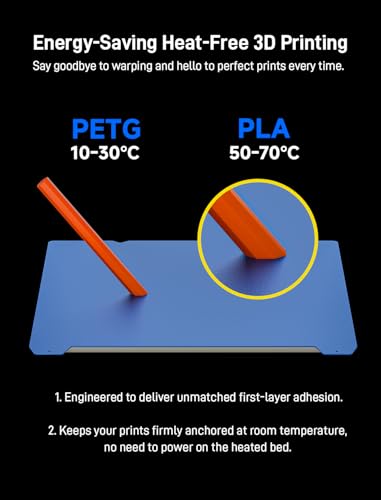 Low-Temp Build Plate 235x235mm, Double-Sided Frosted Cold Spring Steel Plate - size: 235x235mm