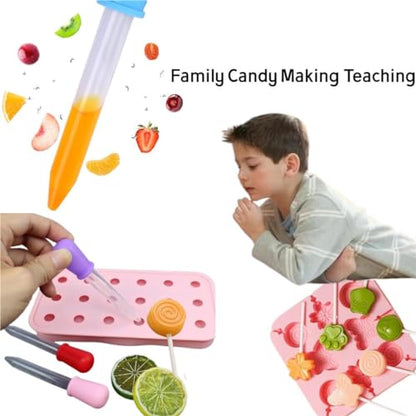 11 Colors Liquid Droppers, 5ml Clear Plastic & Silicone Pipettes