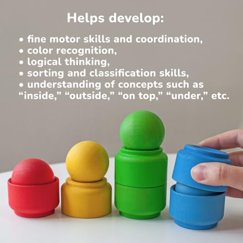 Ulanik Balls in Nests Starter Kit Montessori Toys for 1 Year Old