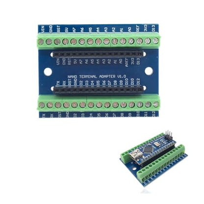 3-Pack Nano IO Shield Terminal Adapter, ATMEGA328P