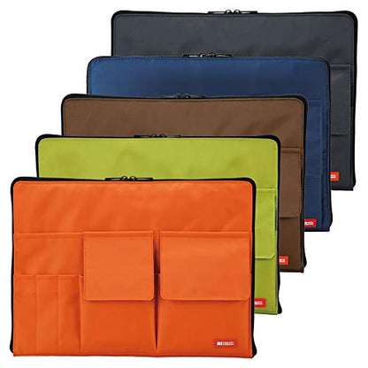 LIHIT LAB Laptop Sleeve with Storage Pockets (Bag-in-Bag), 10 x 13.8 Inches, Indigo (A7554-11N) - color: Indigo, size: 10 in x 13.8 in
