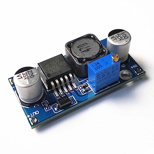 6PCS XL6009 Booster Step Up DC to DC Boost Converter Circuit Board, Input 3V-32V to Output 5V-35V 4A 400KHz Voltage Regulator Adjustable Synchronous DIY Non-Isolated Power Supply Module