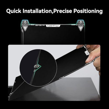Creality Epoxy Resin Build Plate 235x235mm, Double-Sided Textured Spring Steel Bed Plate, Wear Resistance Platform for Ender-3V3/3V3 SE/3V3 KE/Ender-3 S1/3S1 Pro/K1 - style: K1 Epoxy Resin