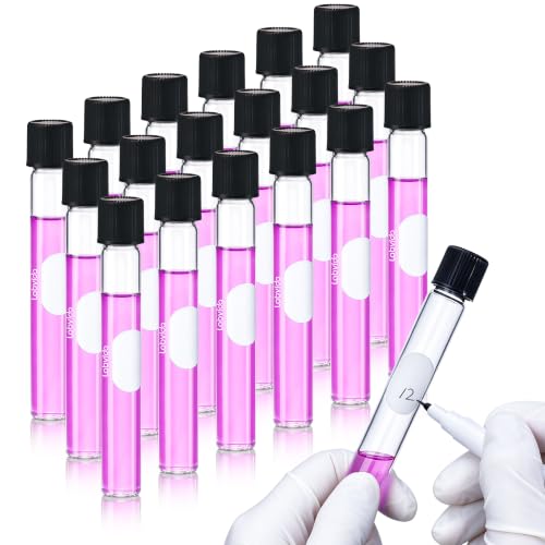 40pcs 10ml Serological Test Tubes with Black Bakelite Screw Caps - color: 40pcs of Vol.10ml with black screw caps