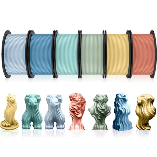 Pangda 3D Printer Filament Pla Bundle 1.75mm Multicolor, ±0.02mm Dimensional Accuracy, 3D Printing Filament for DIY Projects, Holiday Crafts(1.5 kg,Dark Color) - color: Dark Color, size: 1.5 kg