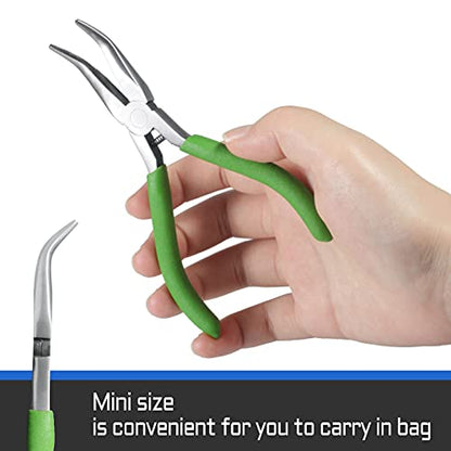 5 Inches Bent Nose Pliers for Jewelry Making - style: Bent Nose Pliers