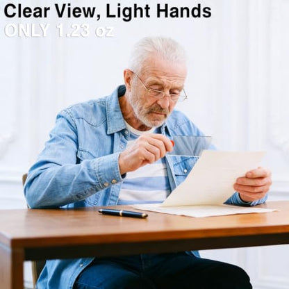2 PCS 3X Leather Credit Card Magnifying Glass Fresnel Lens Large Area Wallet Page Pocket Magnifier Card Fire Starter, for Reading Small Prints, Sheets, Books, Low Vision Aids & Solar Projects - color: Black