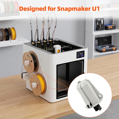 FYSETC Replacement Filament Holder for Snapmaker U1 3D Printing: Original Parts Spool with 4 Label Stickers Holder, Direct Feed, Easy Installation for 3D Printer Accessory