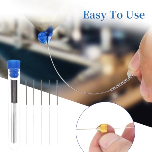 BORDSTRACT 3D Printer Nozzle Tool, Cleaning and Maintenance Kit, 5pcs 0.15mm Cleaning Needles for 0.15mm Nozzles, Quick and Easy Cleaning Material - size: 0.15