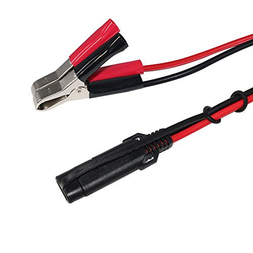 (5PACK)1.5FT 12V Battery Alligator Clip to SAE 2Pin Quick Disconnect Cable SAE to Battery Clamp Cable 7.5A Fuse - size: 5 PACK
